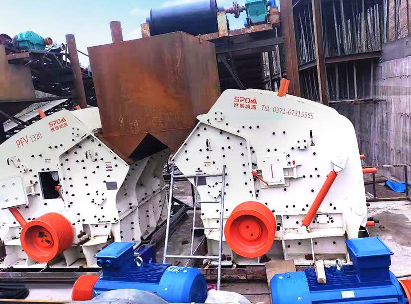 安徽阜陽反擊式破碎生產線現場