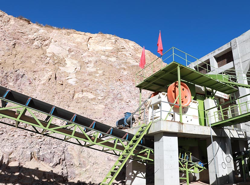 湖南張家界碎石生產線現場