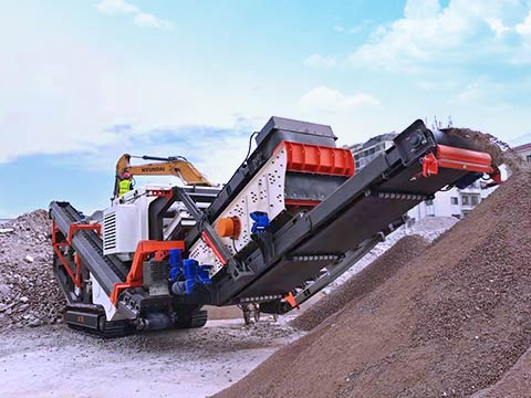 陜西寶雞客戶(hù)移動(dòng)破碎站現(xiàn)場(chǎng)