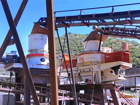 邵陽隆回石灰石尾料破碎生產線現場