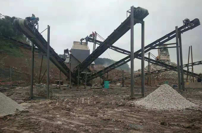 生產石子的客戶現場