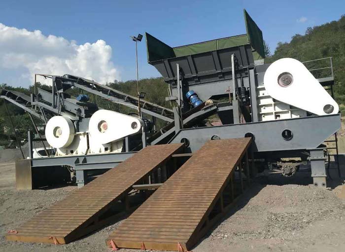 移動式石料生產線 移動式石料生產線