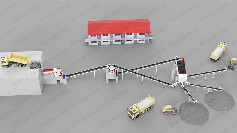 破碎生產(chǎn)線流程圖 破碎生產(chǎn)線流程圖