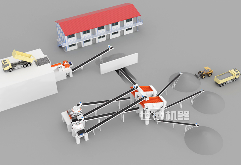 碎石生產線工藝流程圖 碎石生產線工藝流程圖