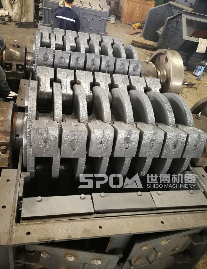 雙轉(zhuǎn)子制砂機內(nèi)部結(jié)構(gòu)特寫