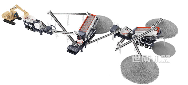 移動圓錐破碎站在生產線中的位置 移動圓錐破碎站在生產線中的位置