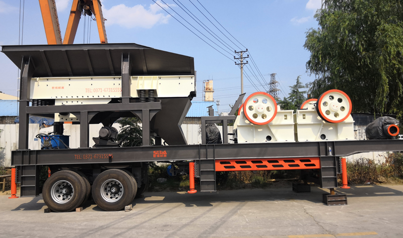 聯合式移動破碎站搭載雙顎破 聯合式移動破碎站搭載雙顎破