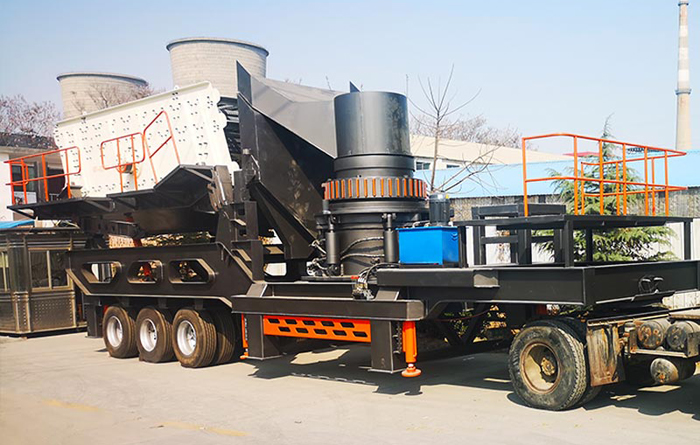 輪胎式移動石頭粉碎機 輪胎式移動石頭粉碎機