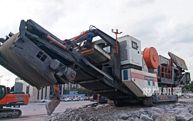 履帶式建筑垃圾破碎站 履帶式建筑垃圾破碎站