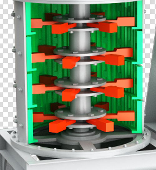 復合式破碎機結構圖