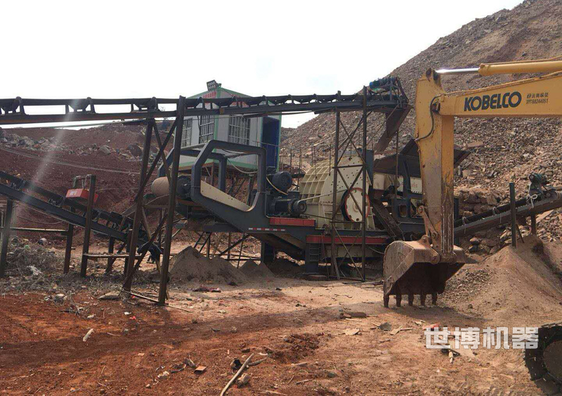 移動式重錘破工作現場 移動式重錘破工作現場