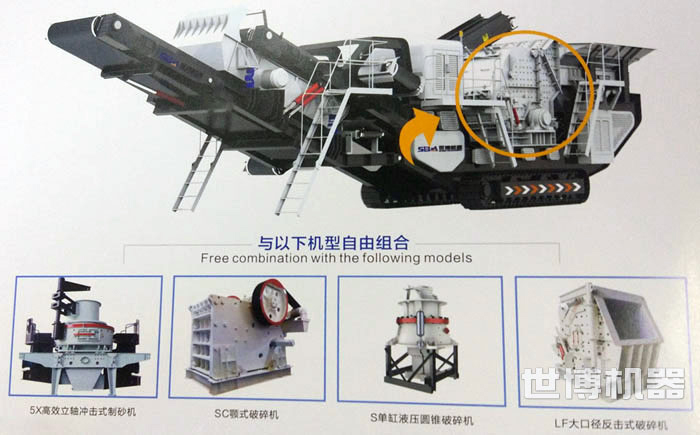 履帶式破碎站可以搭載的破碎機 履帶式破碎站可以搭載的破碎機