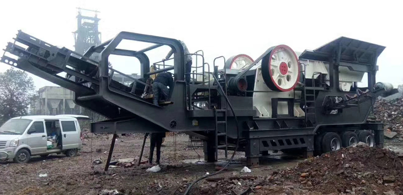 建筑垃圾破碎現場 建筑垃圾破碎現場