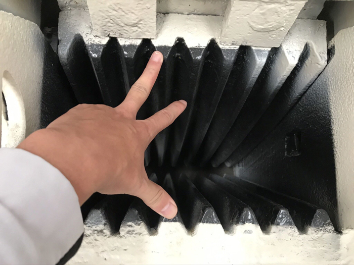 顎式細碎機進料口 顎式細碎機進料口