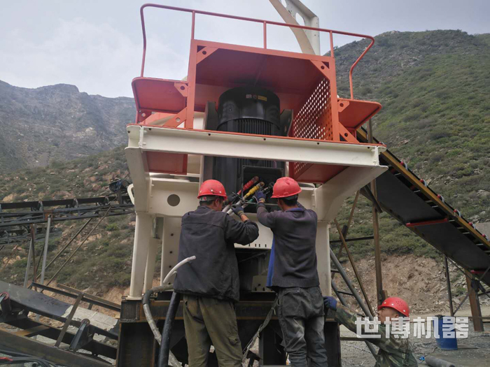 打沙機的安裝現場 打沙機的安裝現場