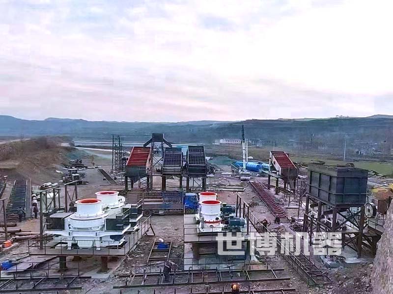 立軸制砂機安裝現場