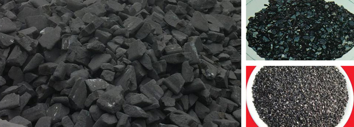 炭塊粉碎效果前后對比 炭塊粉碎效果前后對比