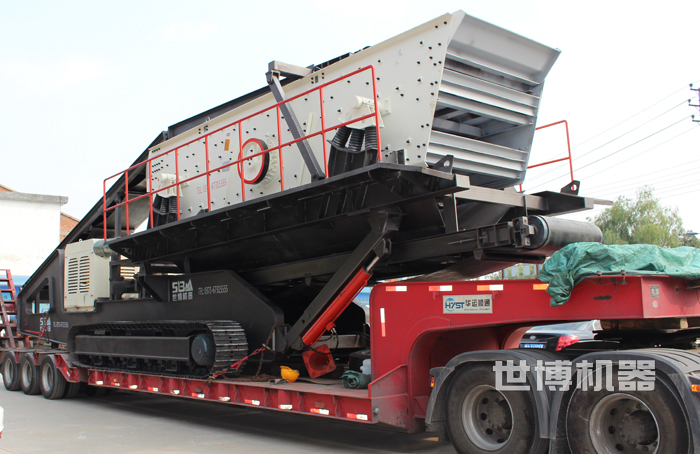 履帶式振動篩石機 履帶式振動篩石機