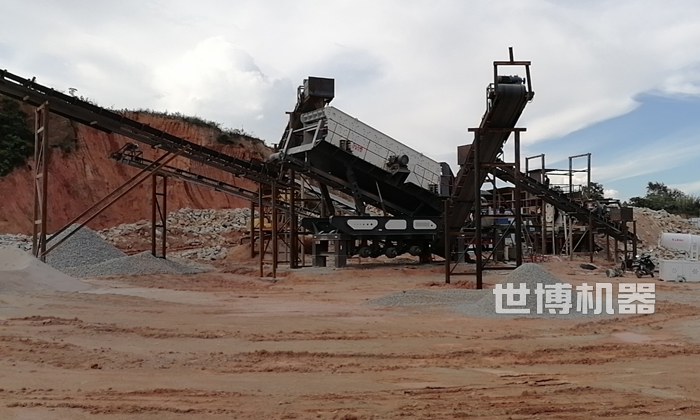 移動石料生產線現場 移動石料生產線現場