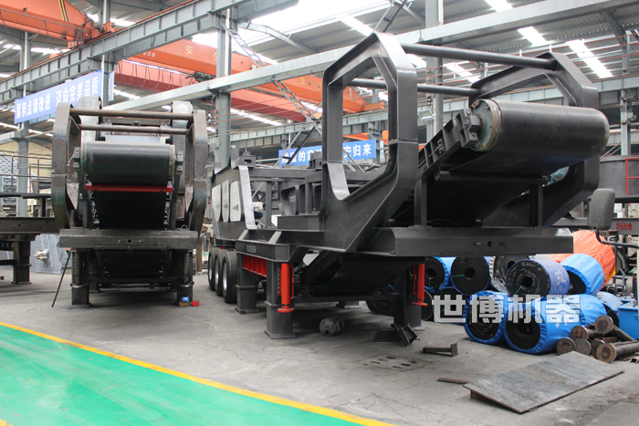 移動石子生產線生產車間 移動石子生產線生產車間