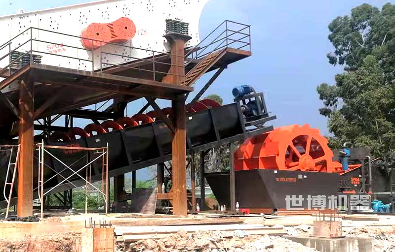 XSD3016洗砂機安裝現場 XSD3016洗砂機安裝現場