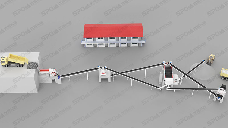 制砂洗沙生產線流程圖 制砂洗沙生產線流程圖