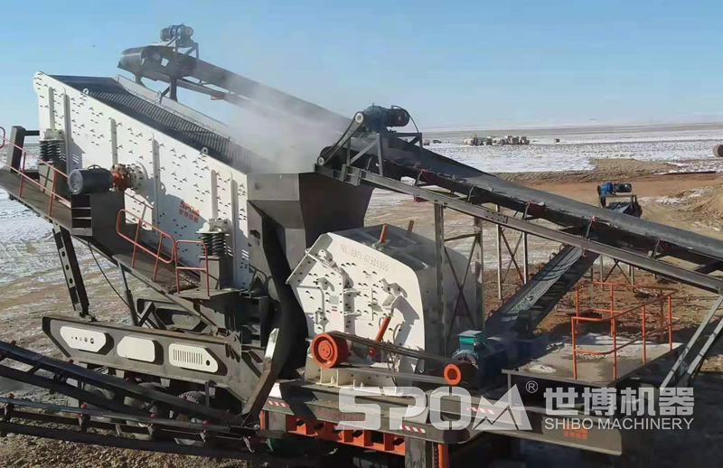 移動式反擊破篩分機聯合設備 移動式反擊破篩分機聯合設備