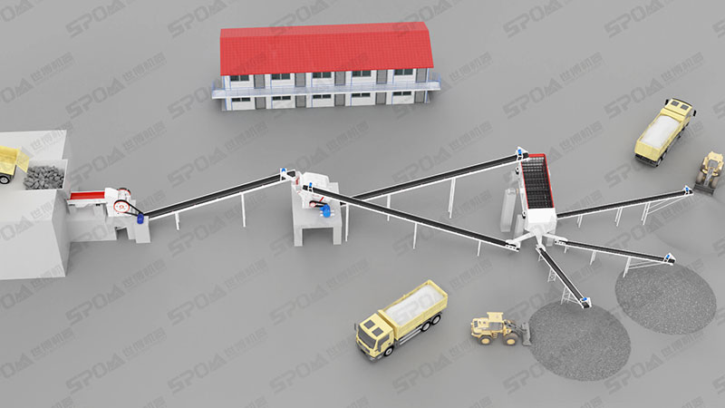 破碎生產(chǎn)線(大口反擊破一次破碎成都型) 破碎生產(chǎn)線(大口反擊破一次破碎成都型)
