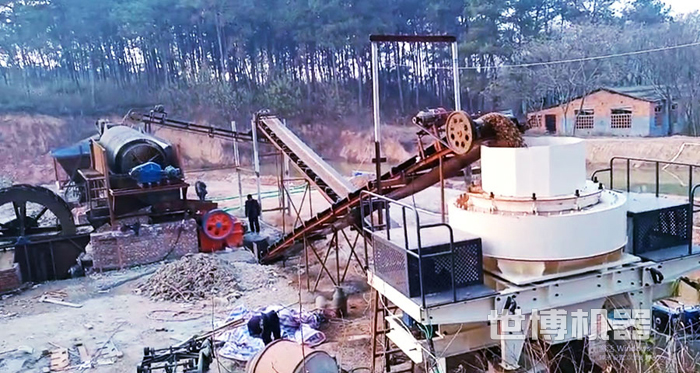 鵝卵石破碎成石子生產線 鵝卵石破碎成石子生產線