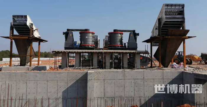 立軸破碎機pl2000破碎機安裝現場 立軸破碎機pl2000破碎機安裝現場