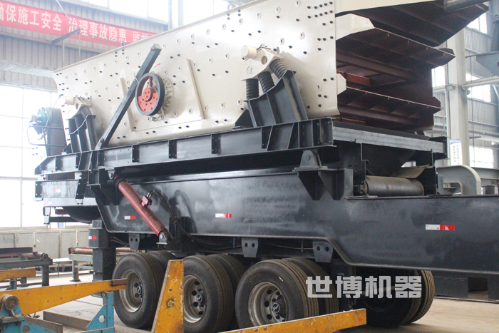 輪胎移動式篩分車 輪胎移動式篩分車