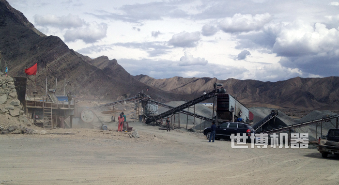 生產石子和石粉的生產線