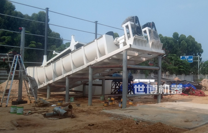 江西省螺旋洗砂機安裝現場 江西省螺旋洗砂機安裝現場