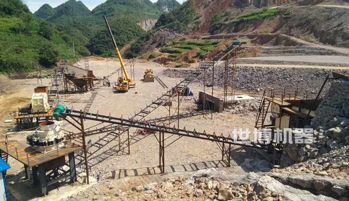 聯合碎石生產線安裝現場 聯合碎石生產線安裝現場