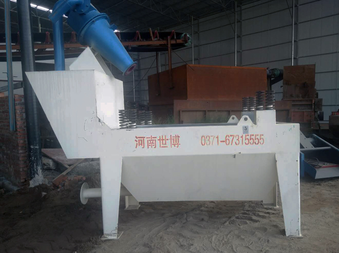 細沙脫水設備安裝現場 細沙脫水設備安裝現場