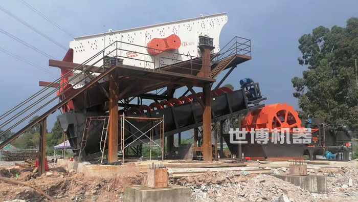 螺旋洗砂機與振動篩 螺旋洗砂機與振動篩