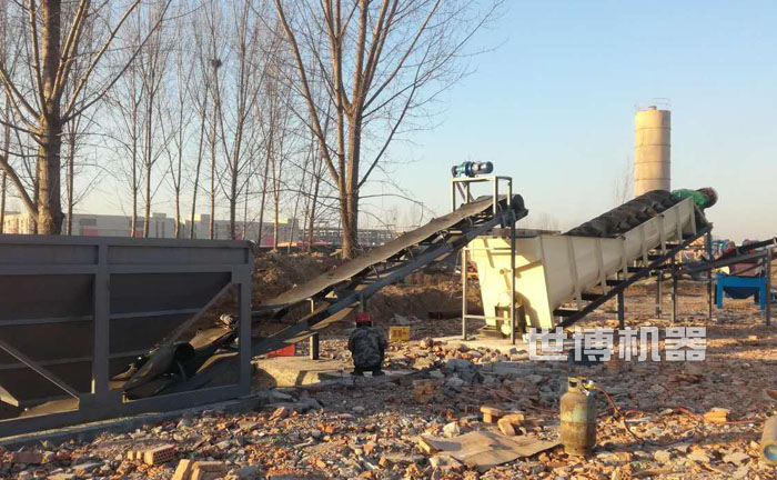 皮帶輸送機連接螺旋輸送機 皮帶輸送機連接螺旋輸送機