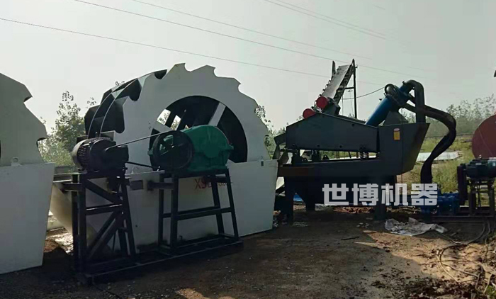 兩臺洗砂機串聯使用 兩臺洗砂機串聯使用