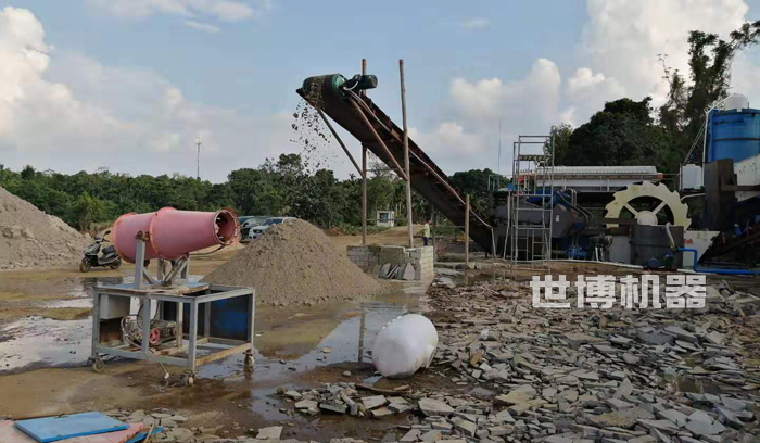 小型洗砂機工作現場 小型洗砂機工作現場