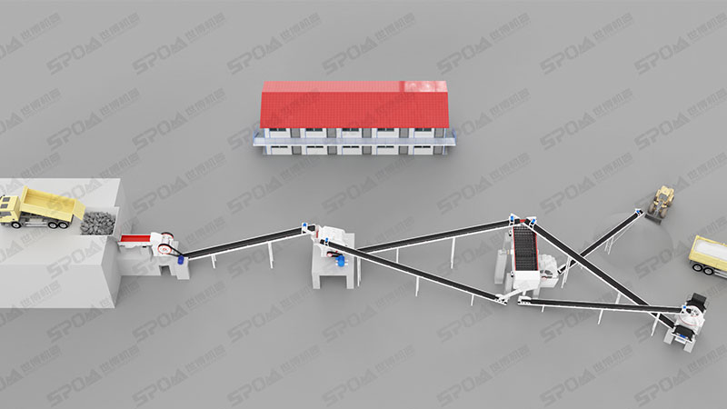 日產一千五百噸石子加工生產線 日產一千五百噸石子加工生產線