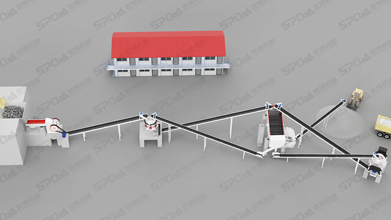 時產一百噸濕法制砂生產線 時產一百噸濕法制砂生產線
