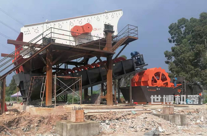 XL1120洗砂機安裝現(xiàn)場 XL1120洗砂機安裝現(xiàn)場