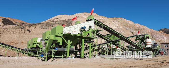 時產一千噸的制砂生產線安裝現場 時產一千噸的制砂生產線安裝現場