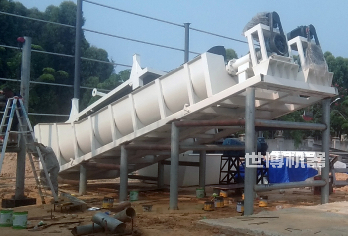 螺旋洗沙機安裝現場 螺旋洗沙機安裝現場