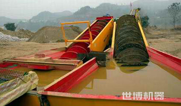 螺旋式洗沙機工作現場 螺旋式洗沙機工作現場