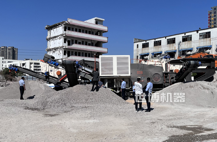 建筑垃圾破碎現場 建筑垃圾破碎現場