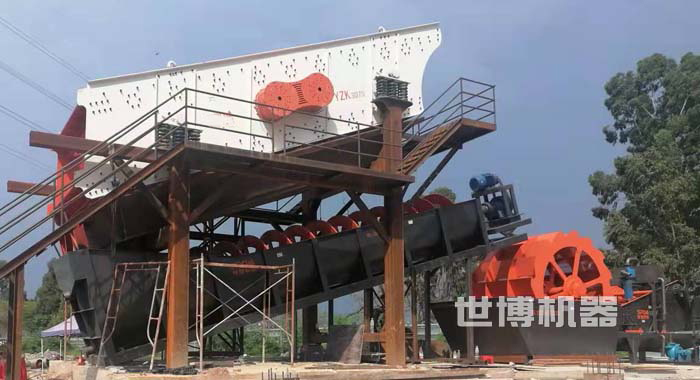 螺旋洗砂與輪斗洗砂搭配使用 螺旋洗砂與輪斗洗砂搭配使用