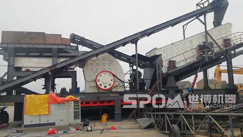 移動式重錘破單段破碎篩分一體機 移動式重錘破單段破碎篩分一體機