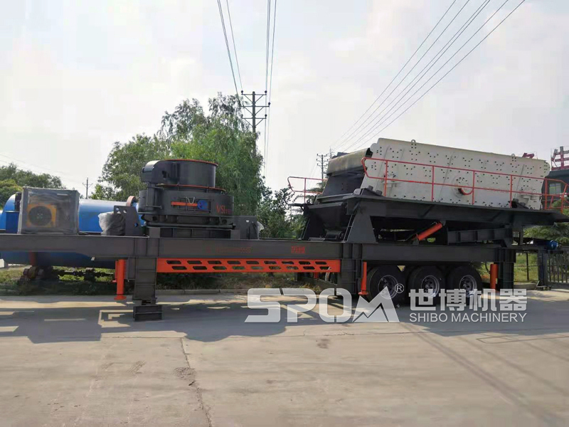 移動式河卵石制砂機 移動式河卵石制砂機