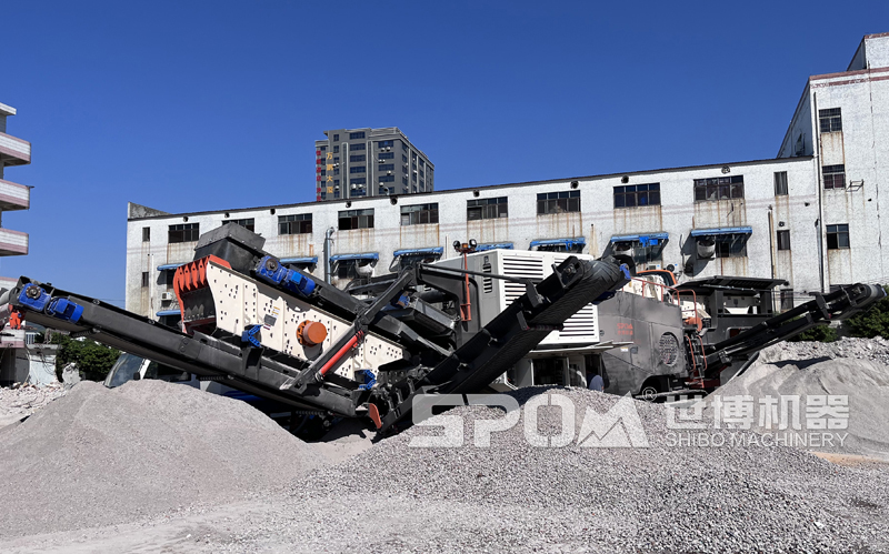 混凝土破碎現場